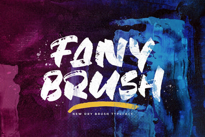 Fany Brush - Textured Brush Font Font StringLabs 