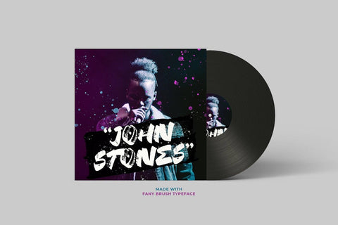 Fany Brush - Textured Brush Font Font StringLabs 