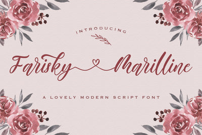 Farisky Marlline - Lovely Calligraphy Font Font StringLabs 