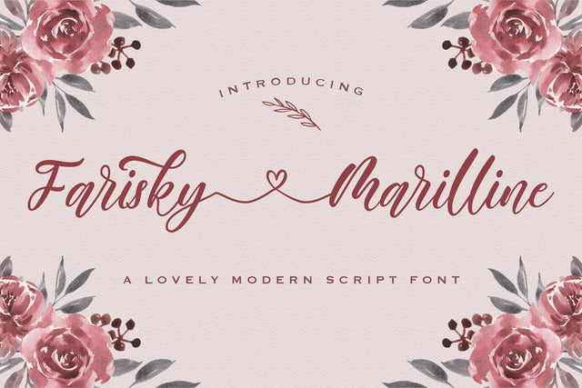 Farisky Marlline - Lovely Calligraphy Font Font StringLabs 