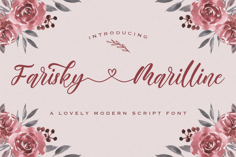 Farisky Marlline - Lovely Calligraphy Font Font StringLabs 
