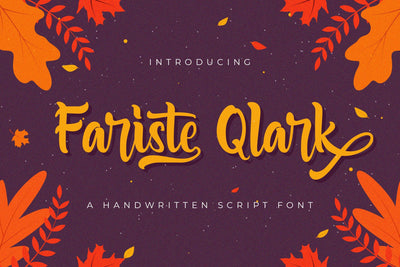 Fariste Qlark - Handwritten Font Font StringLabs 