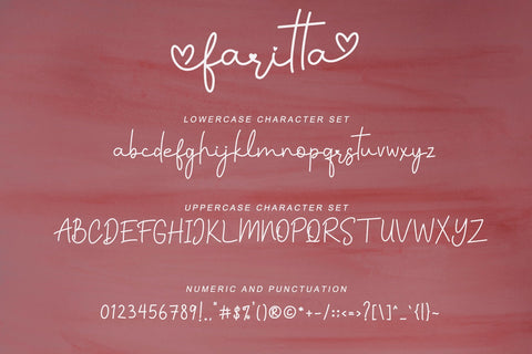 Faritta Font AEN Creative Store 