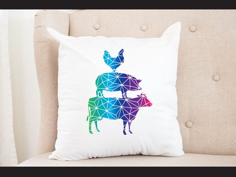 Farm animal Geomatical Print SVG Johan Ru designs 