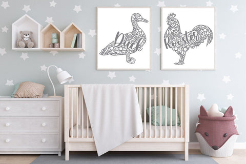 Farm Animal Mandala SVG Bundle - 16 Mandala Animals SVG Old Market 