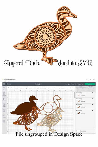 Farm Animal SVG Layered Mandala Bundle - 5 designs, Cow, Chicken, Pig, Horse, Duck SVG Digital Honeybee 