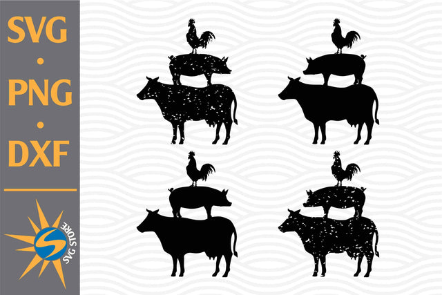 Farm Animal SVG, PNG, DXF Digital Files Include SVG SVGStoreShop 