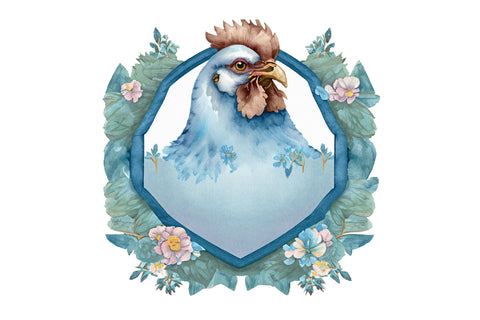 Farm Animals Light Blue Sublimation Sublimation Creativeart88 