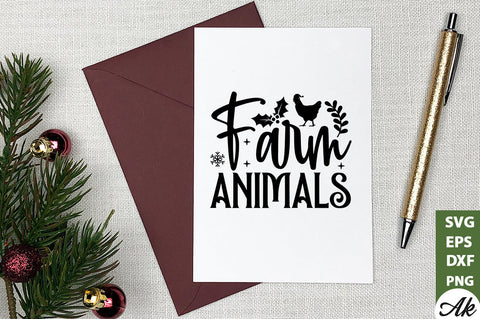 Farm animals SVG SVG akazaddesign 
