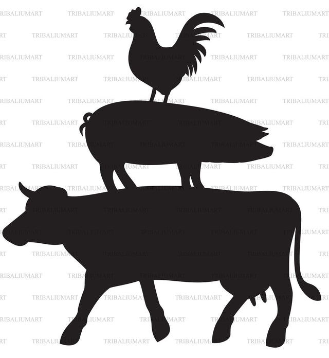 Farm animals SVG TribaliumArtSF 