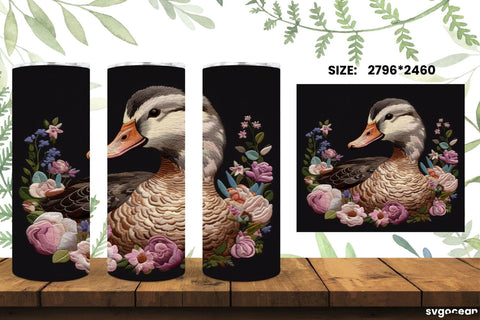 Farm Animals Tumbler Wrap | Embroidery | Sublimation SVG SvgOcean 