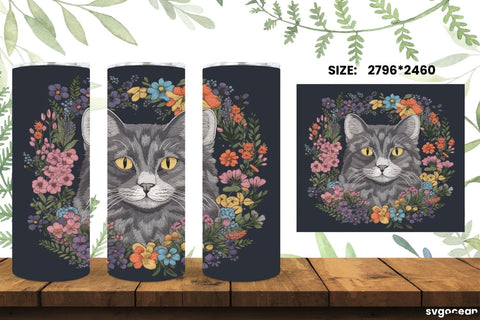 Farm Animals Tumbler Wrap | Embroidery | Sublimation SVG SvgOcean 