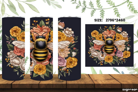 Farm Animals Tumbler Wrap | Embroidery | Sublimation SVG SvgOcean 