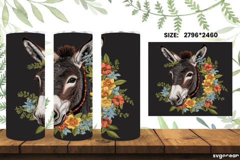 Farm Animals Tumbler Wrap | Embroidery | Sublimation SVG SvgOcean 