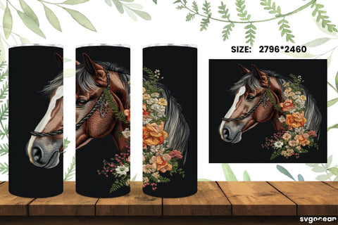 Farm Animals Tumbler Wrap | Embroidery | Sublimation SVG SvgOcean 