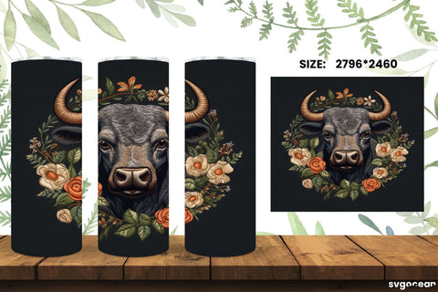 Farm Animals Tumbler Wrap | Embroidery | Sublimation SVG SvgOcean 