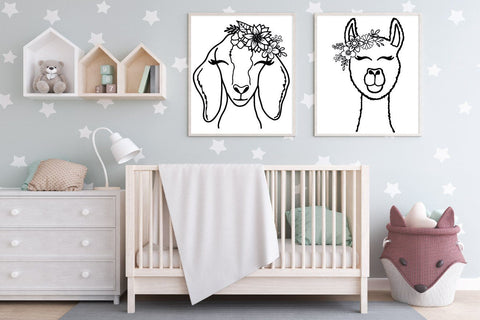 Farm Animals with Flowers SVG Bundle SVG Old Market 