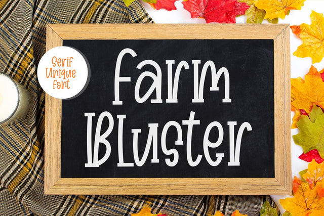 Farm Bluster Font Zeenesia Std 