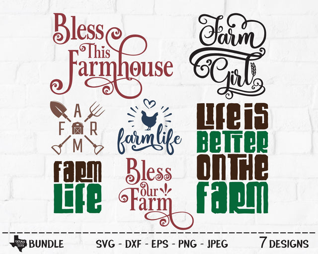 Farm Bundle | Country SVG SVG Texas Southern Cuts 