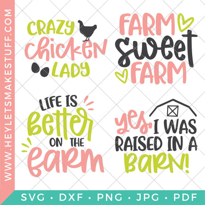 Farm Bundle SVG Hey Let's Make Stuff 