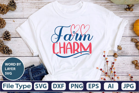 Farm Charm SVG Cut File SVG DesignPlante 503 