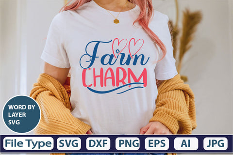 Farm Charm SVG Cut File SVG DesignPlante 503 