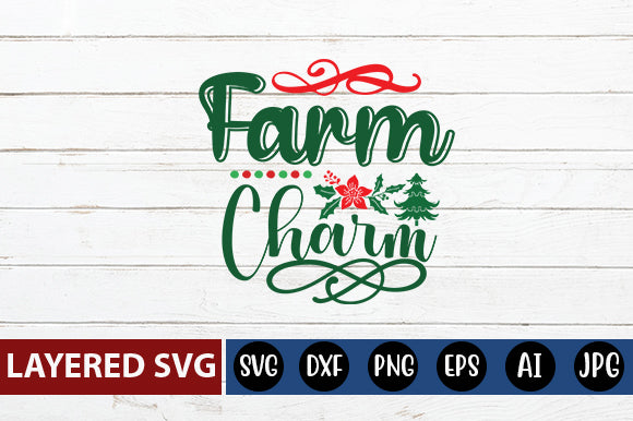 farm charm SVG cute file SVG Blessedprint 