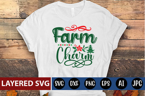 farm charm SVG cute file SVG Blessedprint 