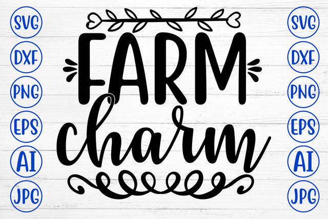 FARM CHARM SVG Design SVG Syaman 