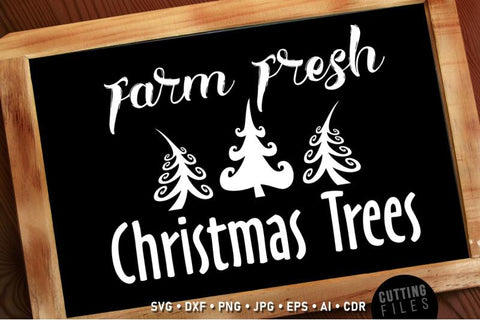 Farm Christmas Trees SVG SVG VectorSVGdesign 