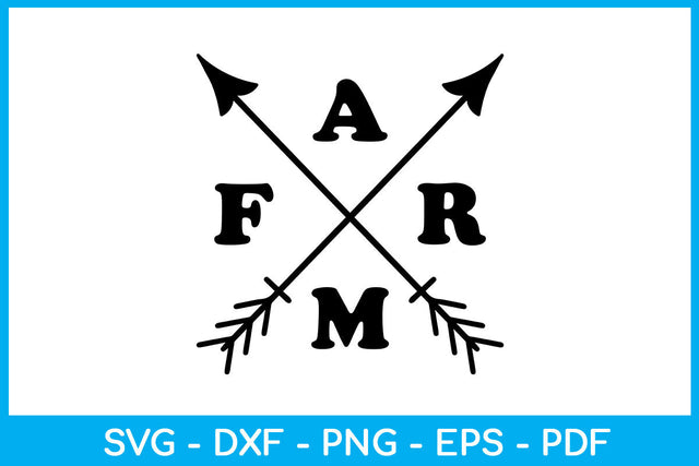 Farm Crossed Arrows Funny SVG PNG PDF Cut File SVG Creativedesigntee 
