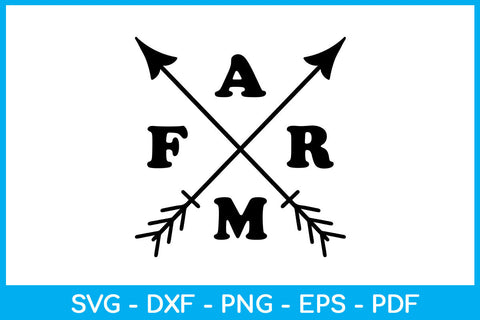 Farm Crossed Arrows Funny SVG PNG PDF Cut File SVG Creativedesigntee 