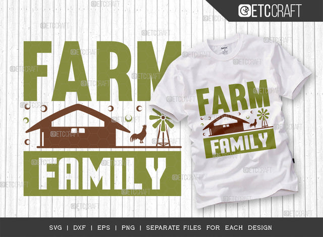 Farm Family Svg Cut File | Farm Svg | Farmer Family Svg | Farmer Sister Svg | Farmer Papa Svg | Grandparent Svg | Farmhouse Svg | Farming Svg | Quote Design SVG ETC Craft 
