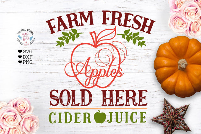 Farm Fresh Apples SVG Graphic House Design 