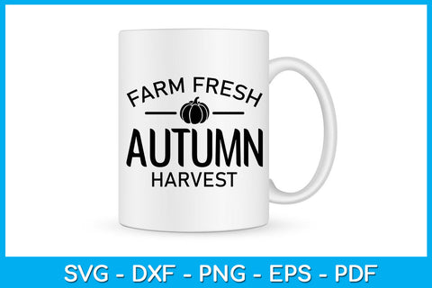 Farm Fresh Autumn Harvest Fall SVG PNG PDF Cut File SVG Creativedesigntee 