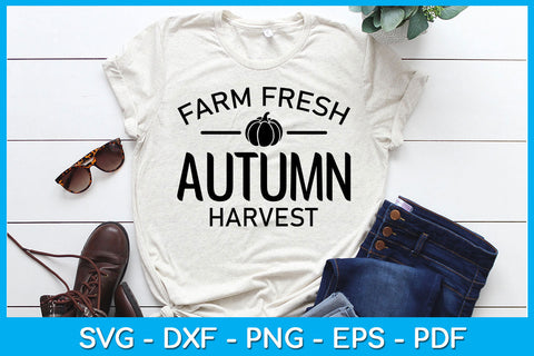 Farm Fresh Autumn Harvest Fall SVG PNG PDF Cut File SVG Creativedesigntee 