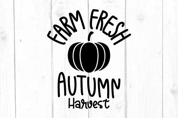 Farm Fresh Autumn Harvest Svg SVG cricutfilesmg 