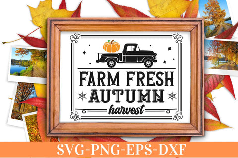 Farm fresh autumn harvest SVG SVG DESIGNISTIC 