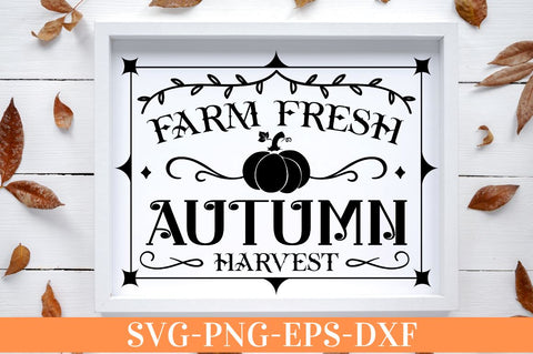 Farm fresh autumn harvest SVG SVG DESIGNISTIC 