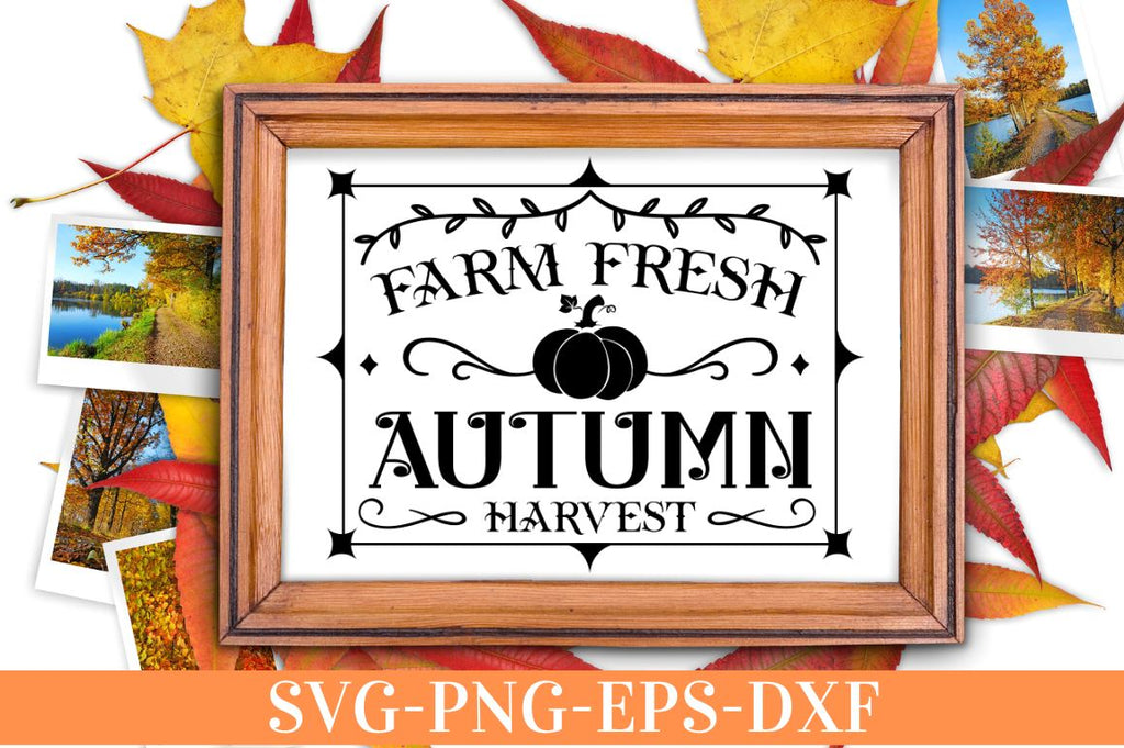 Farm fresh autumn harvest SVG - So Fontsy