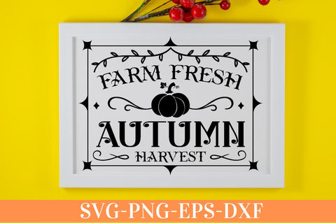 Farm fresh autumn harvest SVG SVG DESIGNISTIC 