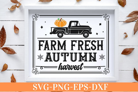 Farm fresh autumn harvest SVG SVG DESIGNISTIC 