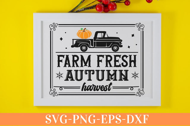 Farm fresh autumn harvest SVG SVG DESIGNISTIC 