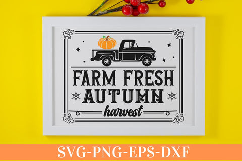 Farm fresh autumn harvest SVG SVG DESIGNISTIC 