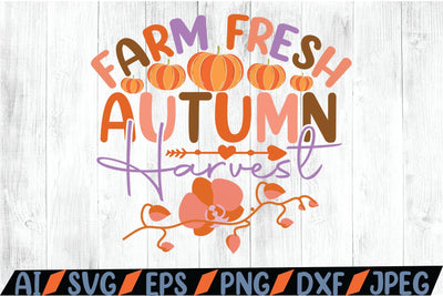 Farm Fresh Autumn Harvest SVG SVG MStudio 