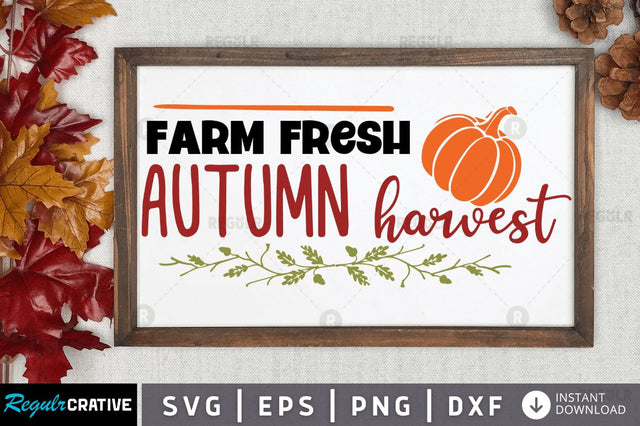 Farm fresh autumn harvest SVG SVG Regulrcrative 