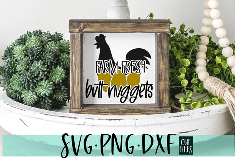 Farm Fresh Butt Nuggets SVG | Funny Farmhouse Chicken Design SVG RedFoxDesignsUS 
