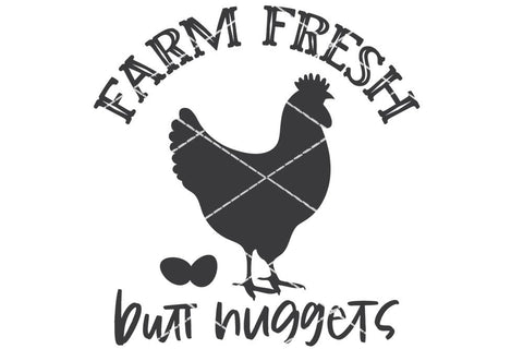 Farm Fresh Butt Nuggets - SVG SVG Ikonart Design Shop 