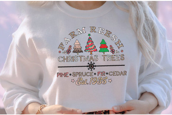 Farm Fresh Christmas Sublimation Sublimation Creativeart88 