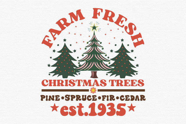 Farm Fresh Christmas SVG Design SVG designartist 